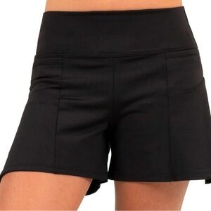 Lucky In Love Girls Kids Black Flounce Tennis/Golf Shorts- Size Small 7/8- NWT